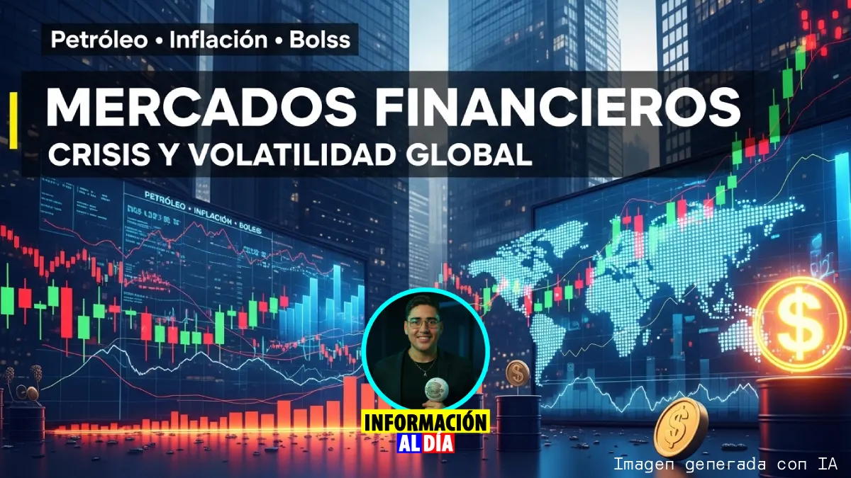 Volatilidad en los mercados financieros globales en marzo de 2026 por el aumento del petróleo, la inflación y los movimientos en las bolsas internacionales.