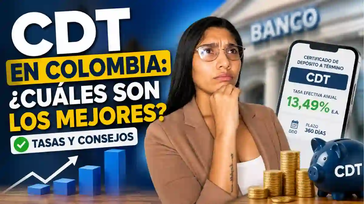 CDT en Colombia ¿cuáles son los mejores y qué tasas ofrecen en agosto de 2026