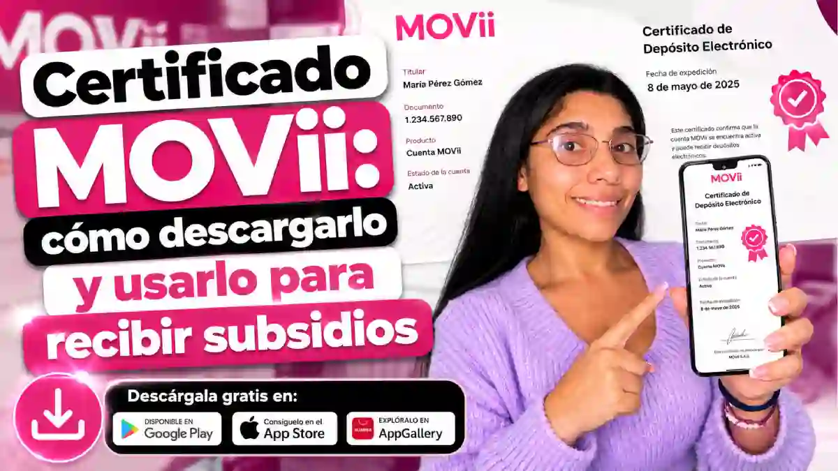 Certificado MOVii cómo descargarlo y usarlo para recibir subsidios