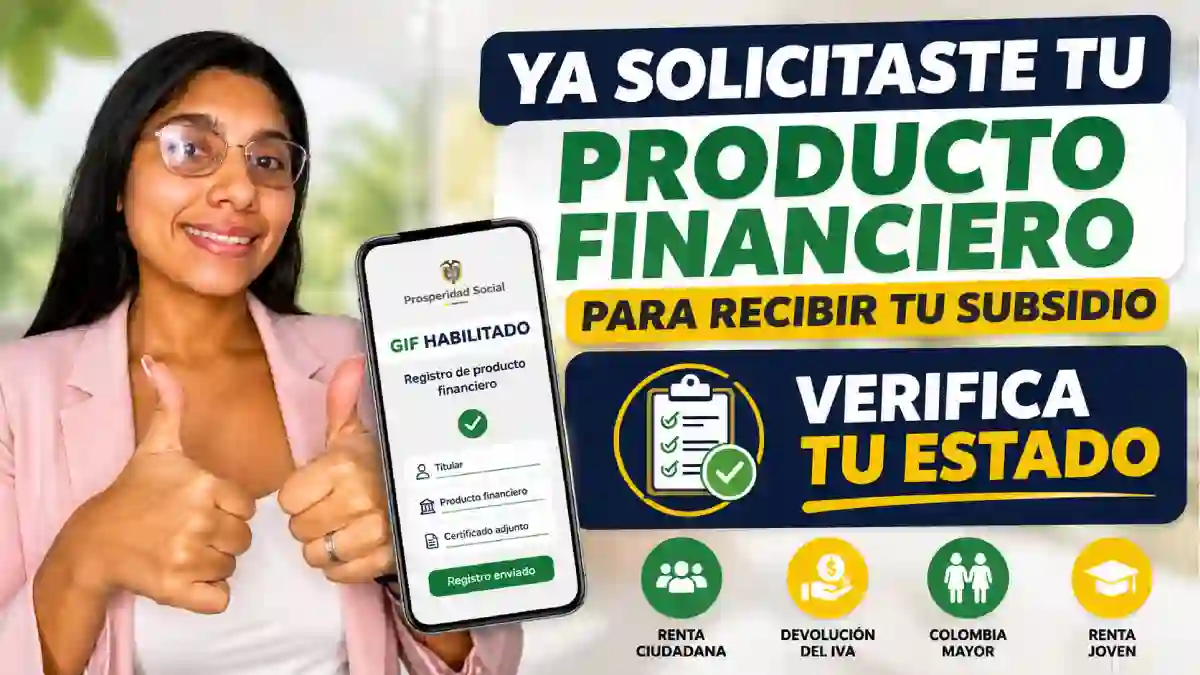 GIF habilitado pasos para registrar el producto financiero y consultar el estado