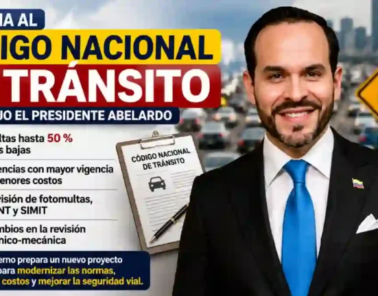 Reforma al Código Nacional de Tránsito Abelardo anuncia cambios en multas, licencias, fotomultas y técnico-mecánica