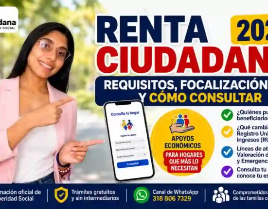 Renta Ciudadana 2026 requisitos, focalización, RUI y cómo consultar si su hogar es beneficiario