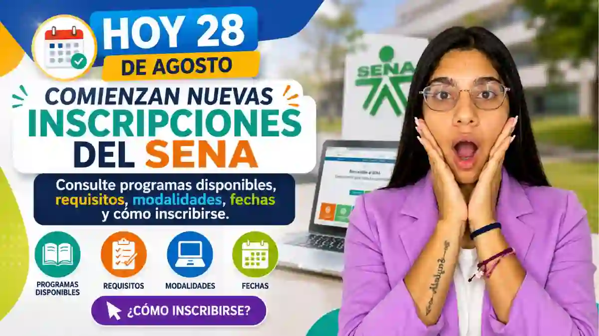 SENA inicia hoy inscripciones para estudiar gratis conozca los programas y cómo aplicar