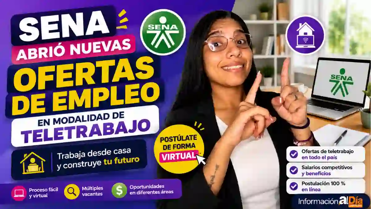 SENA ofrece oportunidades de teletrabajo con salarios de hasta 3 millones así puede postularse
