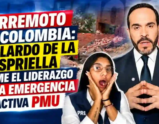 Terremoto en Colombia Abelardo De La Espriella asume el liderazgo de la emergencia y activa PMU