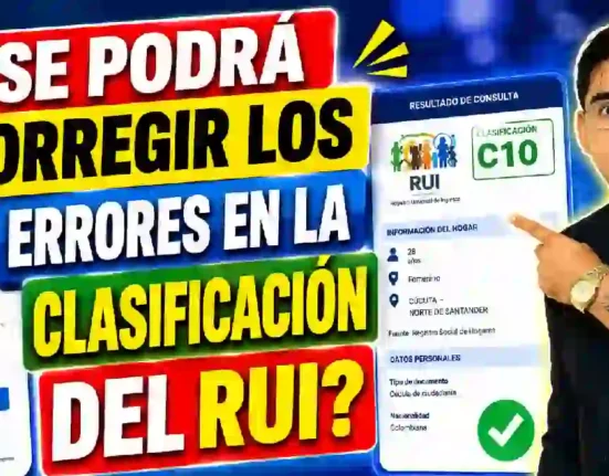 ¿Se puede corregir la clasificación del RUI Esto es lo que se sabe oficialmente hasta el momento