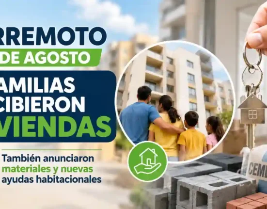 Familias afectadas por el terremoto del 10 de agosto reciben nuevas viviendas y anuncian más ayudas para la reconstrucción