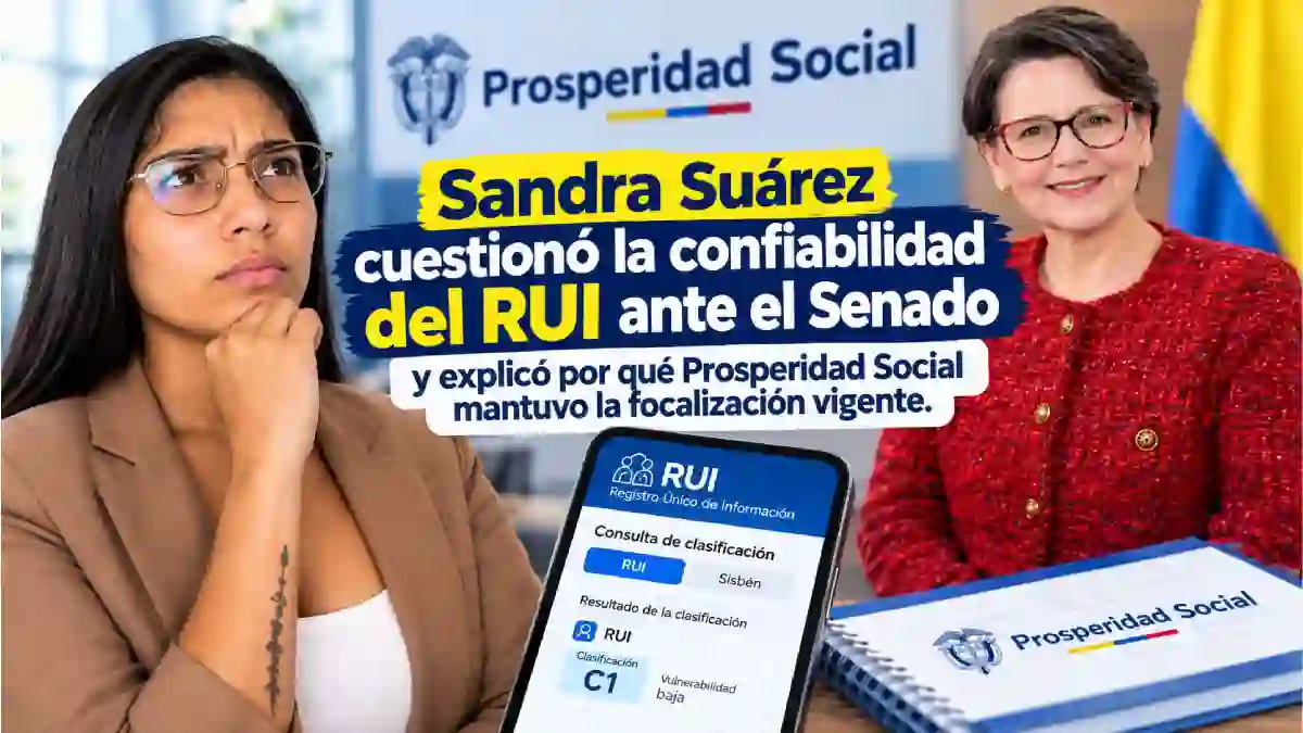 RUI y Sisbén Sandra Suárez cuestionó la confiabilidad del Registro Universal de Ingresos