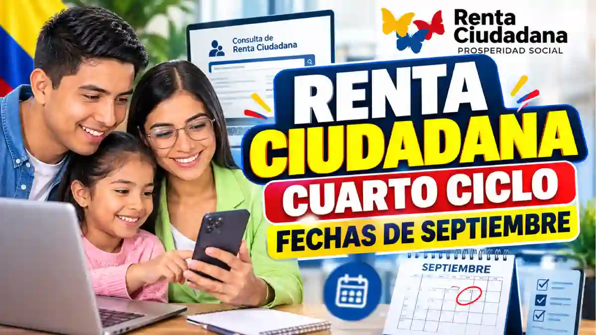 Renta Ciudadana fechas del cuarto ciclo de septiembre