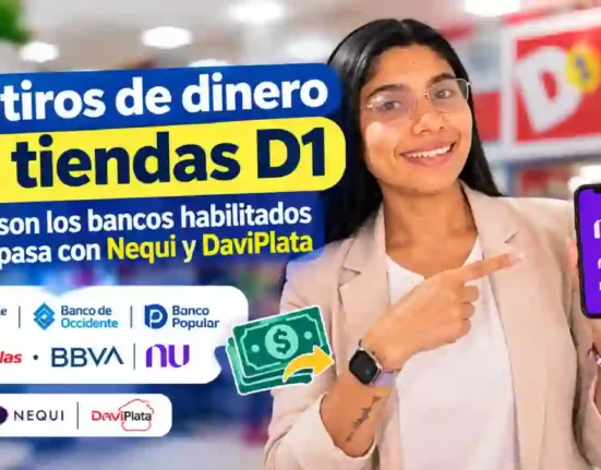Retiros de dinero en tiendas D1 estos son los bancos habilitados y qué pasa con Nequi y DaviPlata