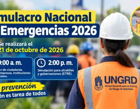 Simulacro Nacional de Emergencias 2026 esta es la fecha y los horarios definidos en Colombia