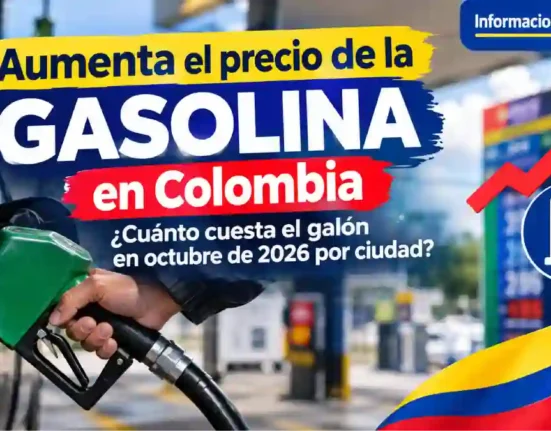 Aumenta el precio de la gasolina en Colombia cuánto cuesta el galón en octubre de 2026 por ciudad