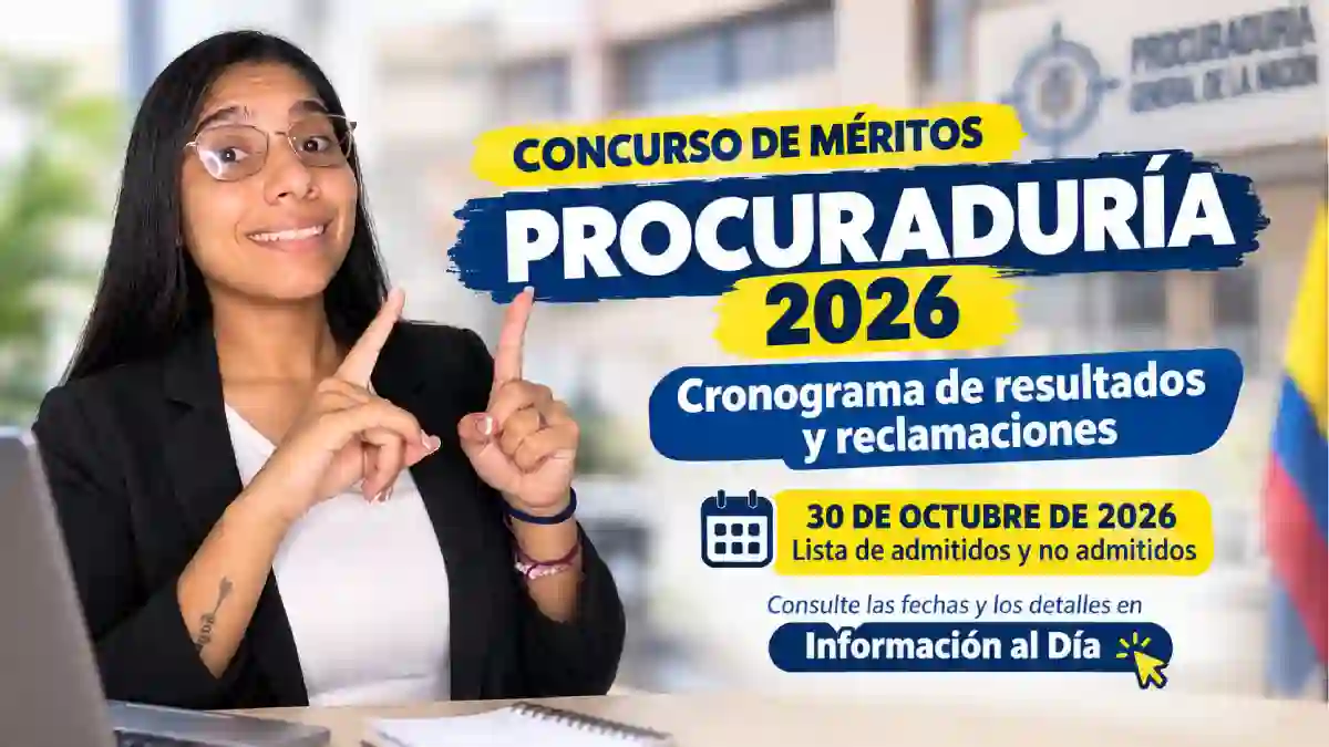 Concurso de méritos Procuraduría 2026 fechas de resultados y reclamaciones