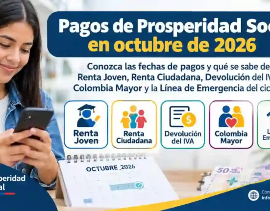 Pagos de Prosperidad Social octubre 2026 fechas y pendientes